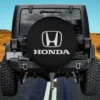 Black white Honda emblem standard logo spare tire cover with no camera hole for CRV
