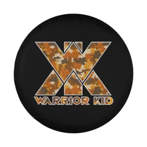 Blaze camo warrior kid XX typography design for spare tire cover