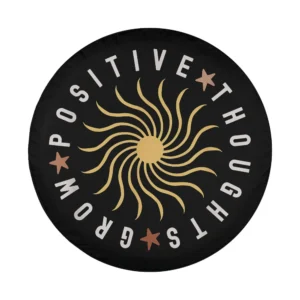Boho sun star grow positive thoughts design for Bronco Sport spare tire cover