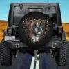 cute boxer dog heart cluster dog lover spare tire cover with no camera hole