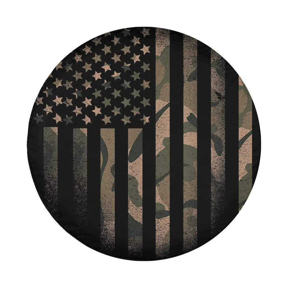 Camo American Flag Camouflage USA design for Jeep Cherokee spare tire cover
