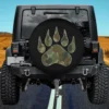 Camo bear claw camouflage spare tire cover for Jeep Cherokee with no camera hole, rugged outdoor style