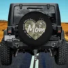 Camo heart dog tags mom national guard spare tire cover no camera hole