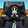cat yoga silhouette be here meow spare tire cover no camera hole for Jeep
