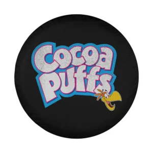 Distressed Cocoa Puffs logo and Sonny the Cuckoo Bird cartoon mascot design