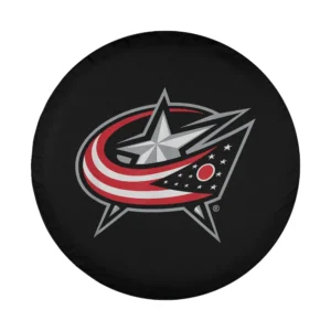 Columbus Blue Jackets navy blue star logo official design for spare tire cover