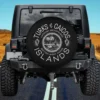 Compass rose palm beach Turks and Caicos Islands spare tire cover with no camera hole on Jeep