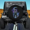 crescent moon mystical cat tarot card spare tire cover no camera hole