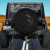 cute black cat green eyes kitten spare tire cover no camera hole for Jeep SUV RV