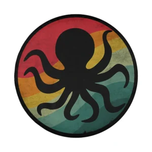 Design of cute sea creatures fishing minoan octopus lover spare tire cover