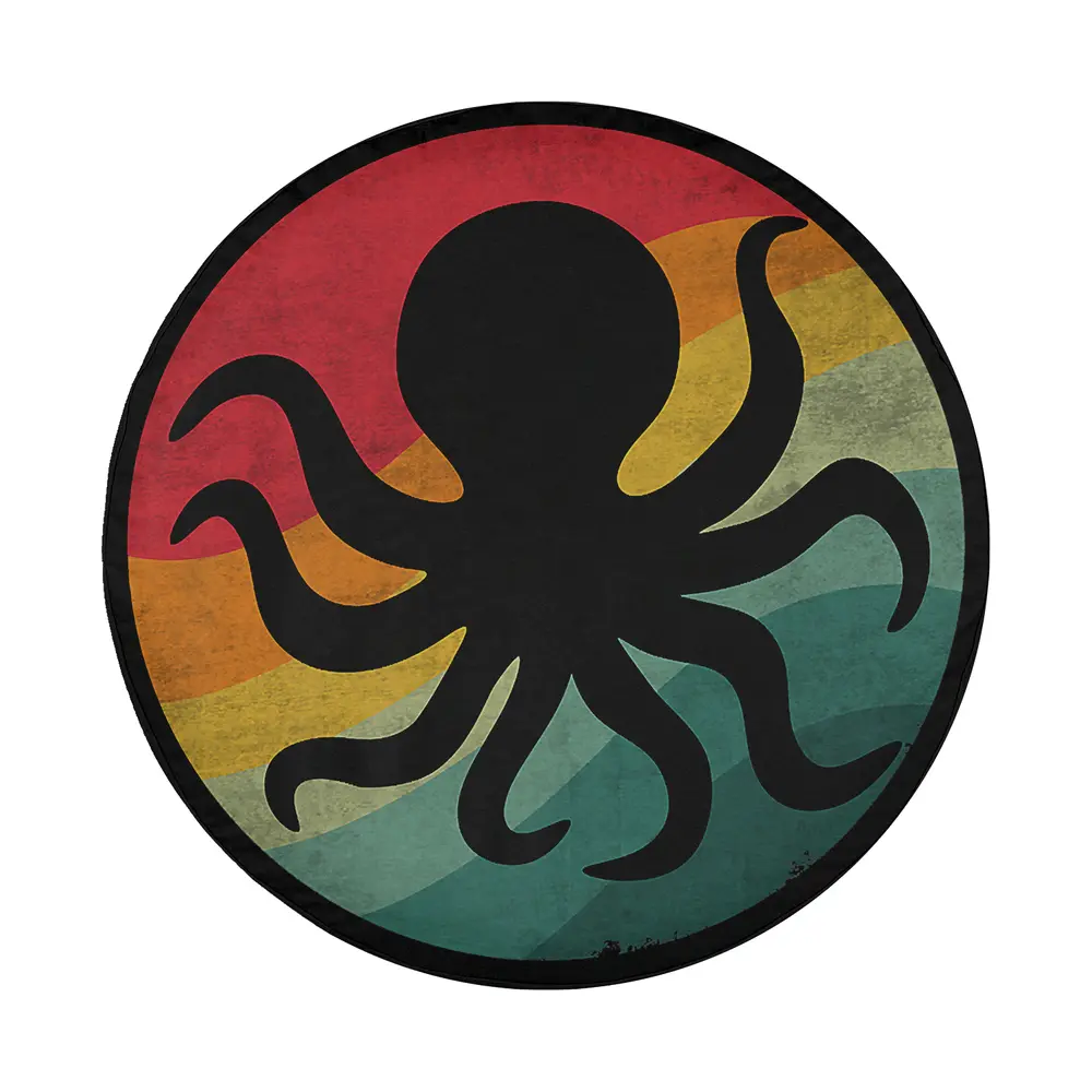 Design of cute sea creatures fishing minoan octopus lover spare tire cover