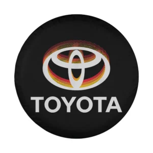degraded gradient toyota logo big chest design for Land Rover Defender tire cover