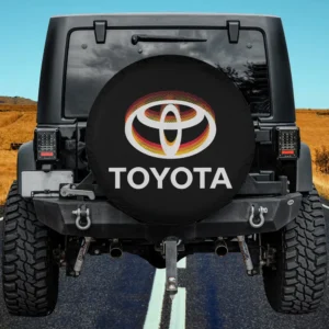 degraded gradient toyota logo big chest spare tire cover no camera hole for Land Rover Defender