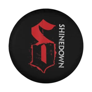 Distressed red S emblem vertical Shinedown design for Honda HRV spare tire cover