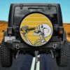Drinking beer skull Halloween spare tire cover no camera hole