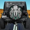 Elegant octopus character spare tire cover without camera hole on Jeep