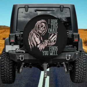 framework skeleton laptop halloween spare tire cover with no camera hole