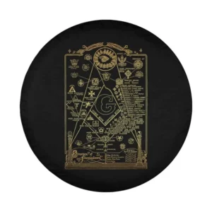 freemasonry square compass masonic chart gold line art design
