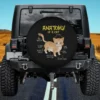 funny anatomy diagram cartoon cat spare tire cover without camera hole for Jeep SUV RV