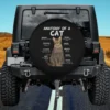 funny anatomy diagram green eyes cat spare tire cover no camera hole for Jeep RV