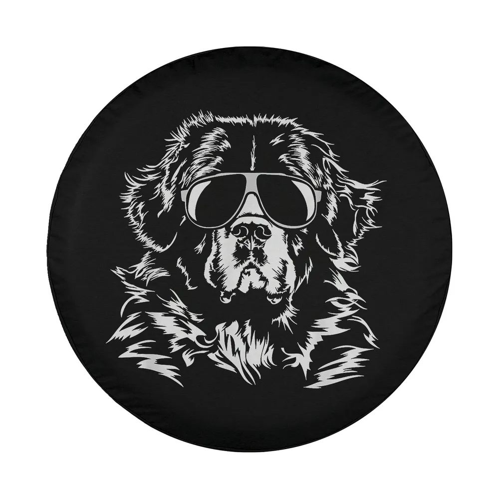funny aviator sunglasses proud newfoundland dog line art design