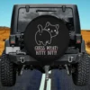 funny kitten butt line art cat spare tire cover with no camera hole for Jeep SUV RV