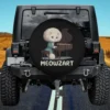 funny meowzart cat grand piano spare tire cover with no camera hole for Jeep