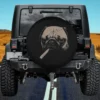funny smoking pug dog meme spare tire cover with no camera hole for Jeep
