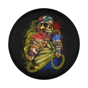 graffiti skeleton gold chain spray cans street art design only