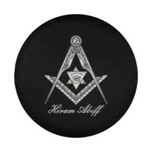 hiram abiff freemason all-seeing eye design for custom spare tire cover