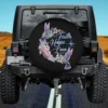 Hope Faith Love hummingbird peonies spare tire cover no camera hole for Jeep SUV RV