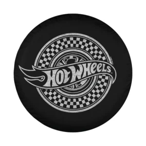 Hot Wheels checked circle logo design only spare tire cover for Honda CRV