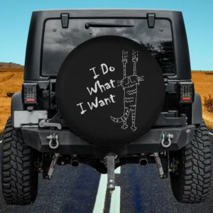 i do what i want claw marks cat spare tire cover without camera hole for Jeep SUV RV