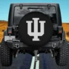 Crimson Indiana Hoosiers Primary Logo Jeep Spare Tire Cover No Camera Hole