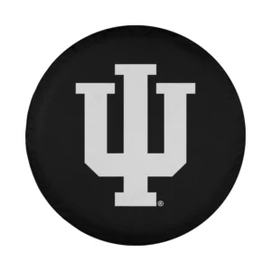 Indiana Hoosiers primary logo crimson and white spare tire cover design only