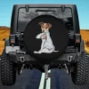 I Love Mom Tattoo Jack Russell Terrier Dog Spare Tire Cover No Camera Hole