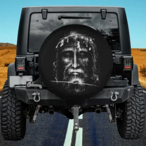 Shroud of Turin Holy Face Jesus Christ Christian Faith spare tire cover with no camera hole
