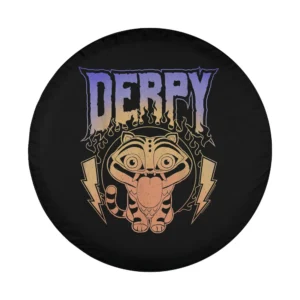 Kpop demon hunters derpy retro metal band style logo design only