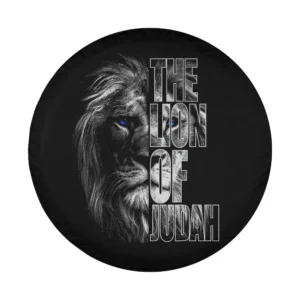 Lion of Judah blue eyed Christian faith design for Ford Bronco Sport spare tire cover
