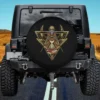 Masonic Mason Square Compass Owl Books Spare Tire Cover without camera hole on Jeep