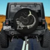 Mermaid skeleton halloween costume women girls spare tire cover without camera hole