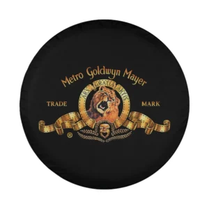 MGM classic lion logo gold banner design for Ford Bronco Sport spare tire cover