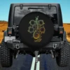 Gradient rune dragon Monster Hunter Wilds symbol spare tire cover no camera hole for Ford Bronco Sport