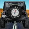 Moral Compass compass rose spare tire cover with bold compass design for Jeep, Bronco, RV
