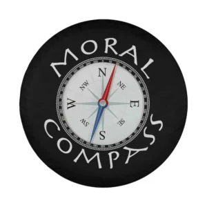 Moral Compass compass rose graphic design for custom spare tire cover