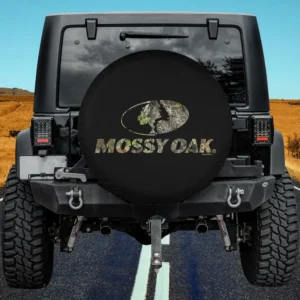 Mossy Oak nature camouflage classic outdoors logo spare tire cover with no camera hole for Honda CRV