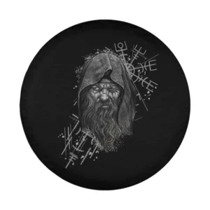 Odin Vegvisir Hugin Munin Viking design for spare tire cover art