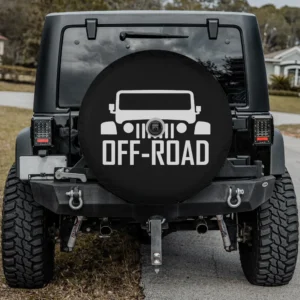 off-road front grill suv spare tire cover with backup camera hole for Ford Bronco Sport and SUV