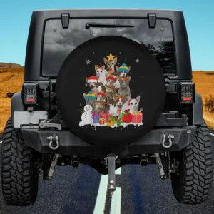 Oriental Shorthair Christmas Tree Gifts Cat Spare Tire Cover No Camera Hole