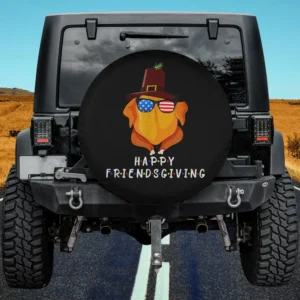 Pilgrim Hat Turkey American Flag Sunglasses Spare Tire Cover No Camera Hoe